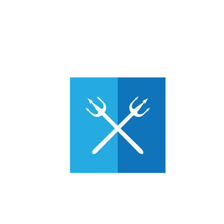 Spear logo  illustration isolated on white background sign symbol. Spear vector logo. Modern vector...