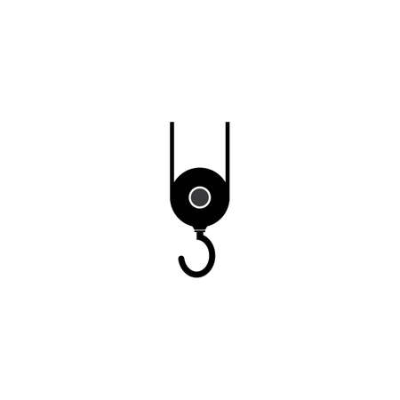 Crane hook icon vector design illustration templateのイラスト素材