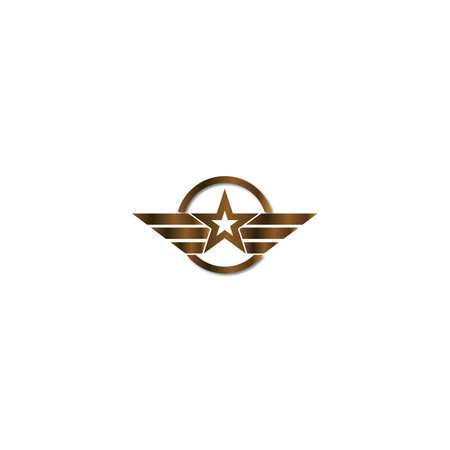 Military rank icon vector design illustration templateのイラスト素材