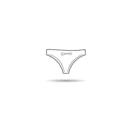 pantie icon vector ,illustration design and background.のイラスト素材