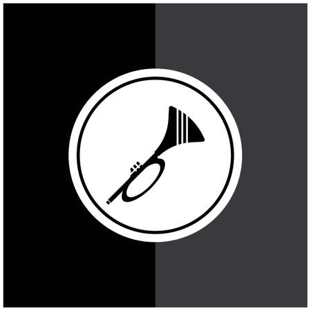 Trumpet icon vector ,illustration design template.のイラスト素材