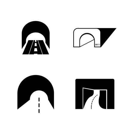 Tunnel icon vector design illustration,logo background.のイラスト素材