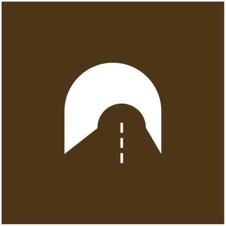 Tunnel icon vector design illustration,logo background.のイラスト素材