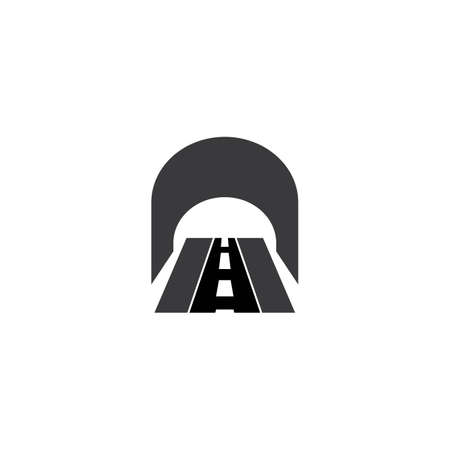 Tunnel icon vector design illustration,logo background.のイラスト素材