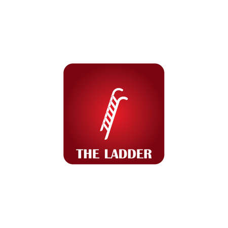 Ladder logo vector design,illustration templateのイラスト素材