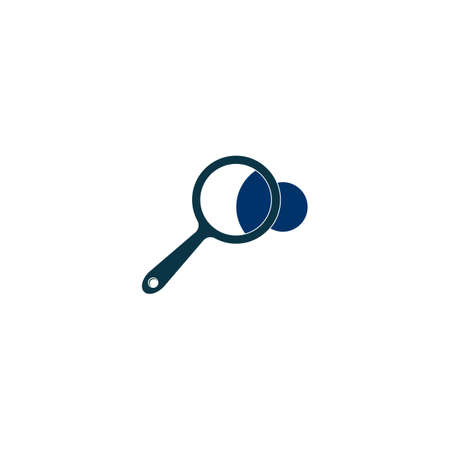 Magnifying glass icon vector logo design illustration,background.のイラスト素材