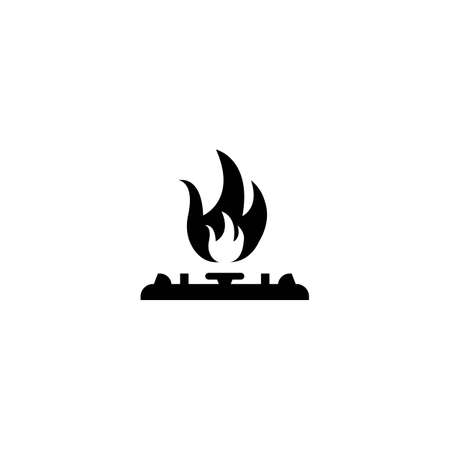 Gas stove icon vector design illustration logo template.のイラスト素材