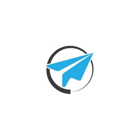 Paper plane icon vector, Send Message solid logo illustration.のイラスト素材