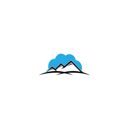 Mountain Logo icon vector design illustration background.のイラスト素材