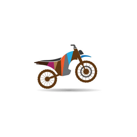 motorcycle Icon vector design illustration logo templateのイラスト素材