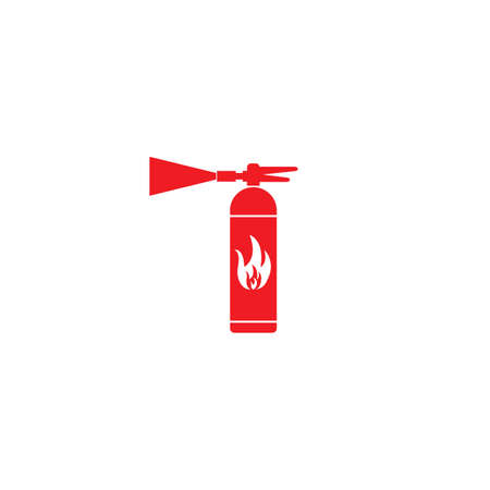 Fire extinguisher icon vector design logo templateのイラスト素材