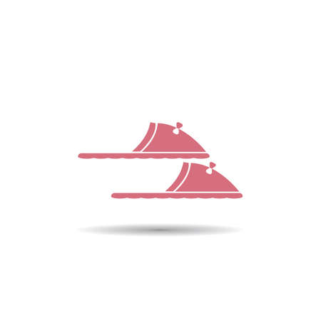 Slippers icon vector illustration logo design.のイラスト素材