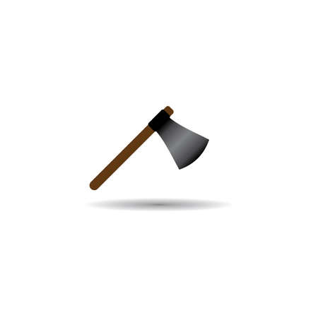 Axe icon vector design illustration logo template and background.のイラスト素材