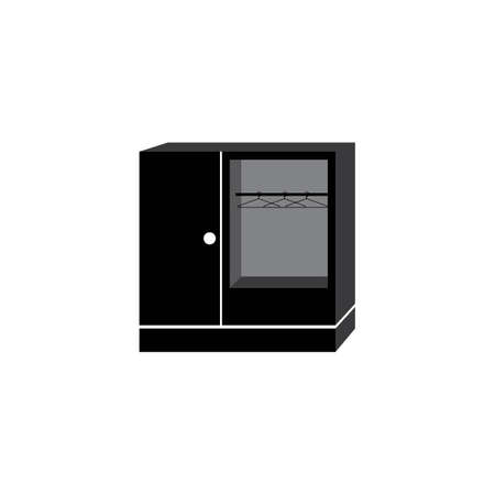 Cupboard icon vector design illustration templateのイラスト素材