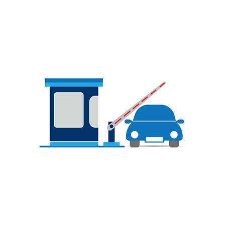 Traffic barrier Vector Icon illustration design.のイラスト素材