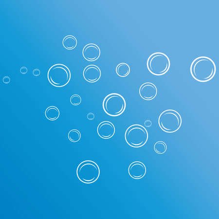 Abstract Flat water Bubbles seamless Pattern isolated