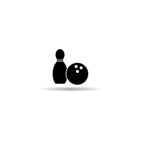 Bowling logo vector symbol illustration design.のイラスト素材