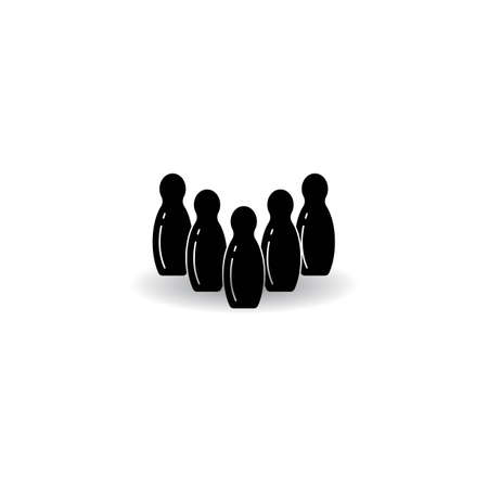 Bowling logo vector symbol illustration design.のイラスト素材