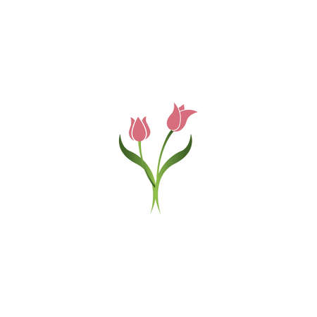 Tulip vector icon illustration logo design.のイラスト素材