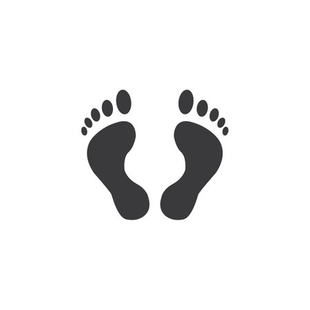 feet icon vector , stock vector illustration flat design styleのイラスト素材