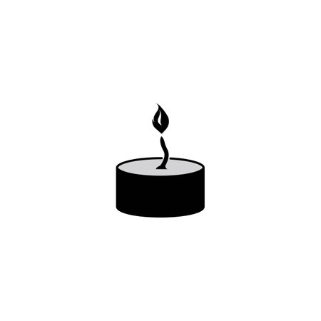Candle icon, illustration logo design  vector.  eps 10.のイラスト素材