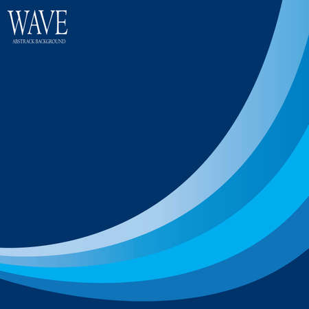 Abstract  wave background illustration logo design.のイラスト素材