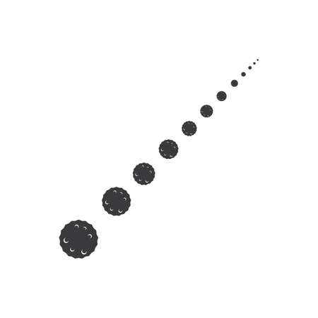 Meteor logo vector illustration symbol design