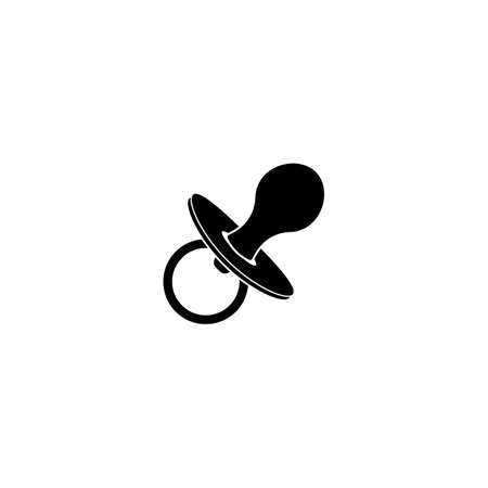 Baby pacifier vector icon illustration design template.のイラスト素材