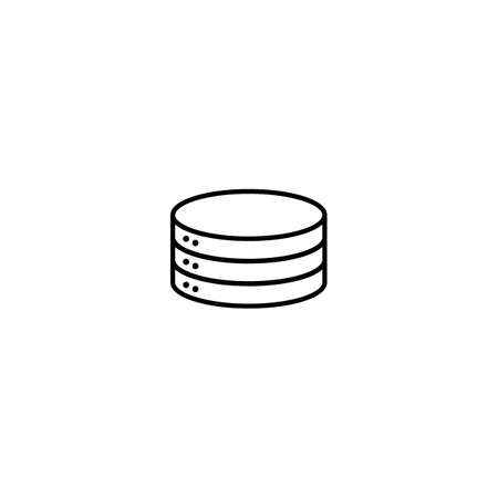 Database icon vector design logo.のイラスト素材