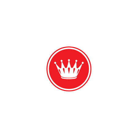 Crown icon vector design illustration templateのイラスト素材