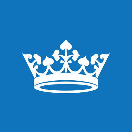 Crown icon vector design illustration templateのイラスト素材