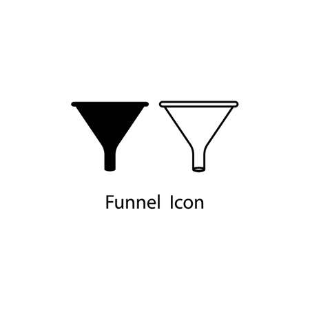 Funnel icon vector illustration design template.のイラスト素材