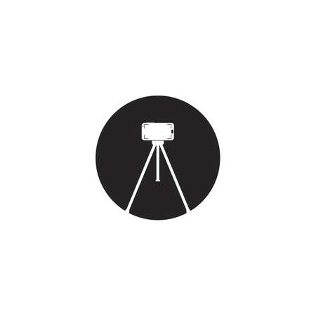 tripod icon vector illustration flat designのイラスト素材