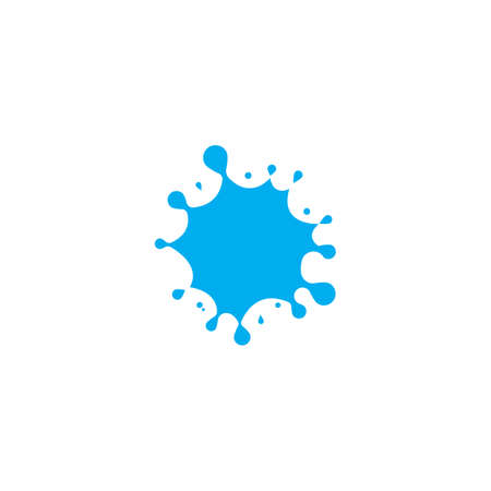 Water splash logo vector icon illustration designのイラスト素材