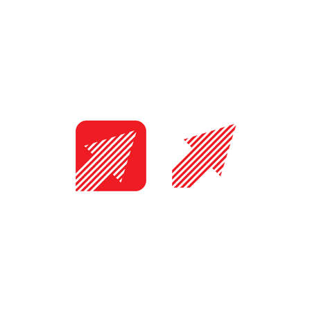 Arrow logo vector illustration design template.