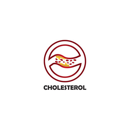vector of cholesterol plaque illustratrion design