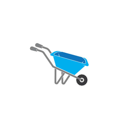 wheelbarrow vector icon,illustration logo designのイラスト素材
