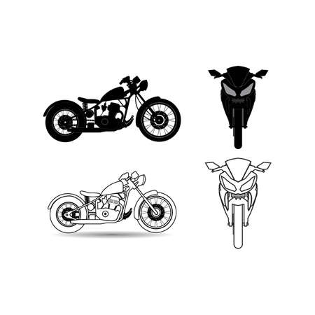 motorbike icon vector,illustration logo design template.のイラスト素材