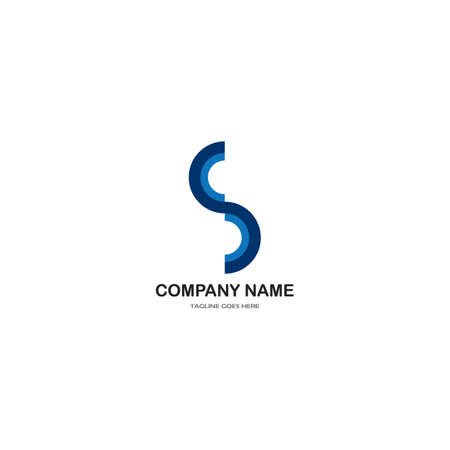 letter S . logo vector concept design templateのイラスト素材