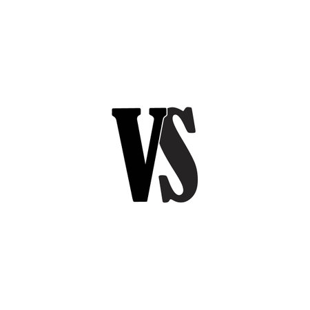 letter logo VS, vector illustration design template.のイラスト素材