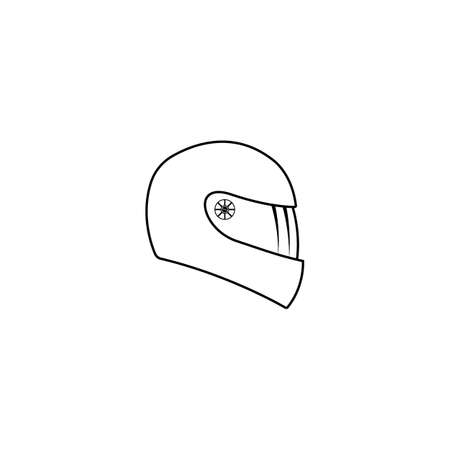 Helmet vector icon illustration logo design.のイラスト素材