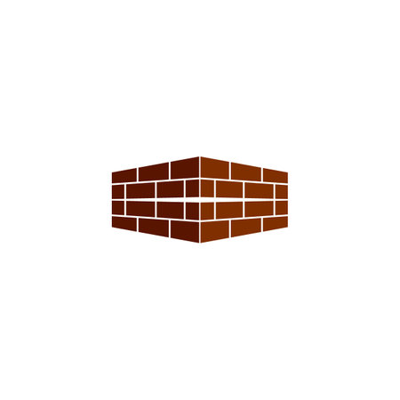 pile of bricks icon,vector illustration design template background.のイラスト素材