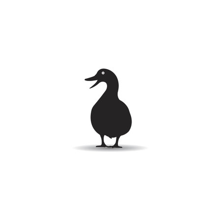 Duck logo vector illustration  design templateのイラスト素材