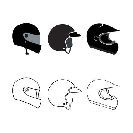Helmet vector icon illustration logo design.のイラスト素材