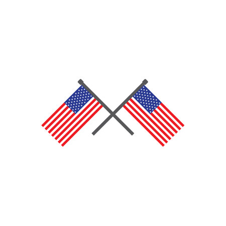 American flag icon,vector illustration symbol design.のイラスト素材