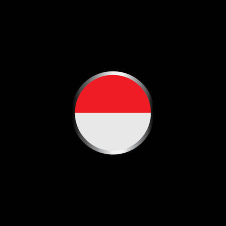 Republic of Indonesia flag icon,vector illustration logo design.のイラスト素材