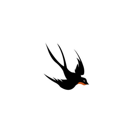 flying swallow icon .vector illustration design.のイラスト素材