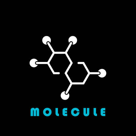 molecule logo vector illustration design template.のイラスト素材