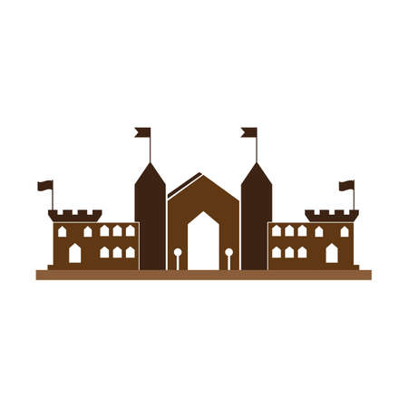 Castle vector icon,illustration design logo template.のイラスト素材