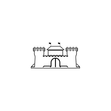Castle vector icon,illustration design logo template.のイラスト素材